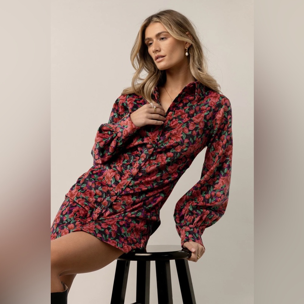 Bohme Gaia Floral Mini Dress